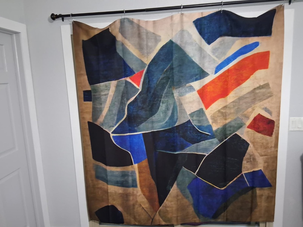 Multicolor Abstract Shower Curtain